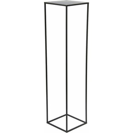 HowHomely Loftstijl - Moderne Standaard Plantenbak - 100 cm - Zwart - Staal