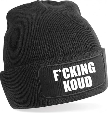 F*cking Koud Warme Wintermuts | Beanie | Muts | Winter | Kou | Koud | Tekst | Cadeau | Apres Ski | Wintersport | Skimuts