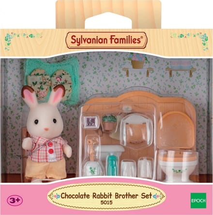 Sylvanian Families 5015 Set Broer Chocoladekonijn (badkamer) Speelsets