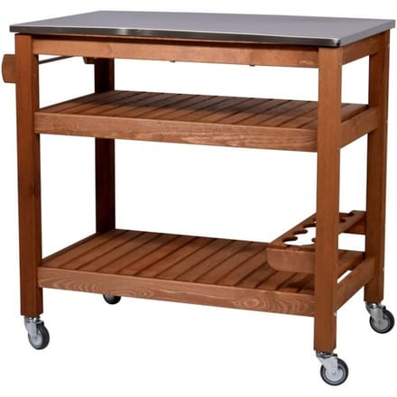 DOBAR Bijzettafel met RVS blad