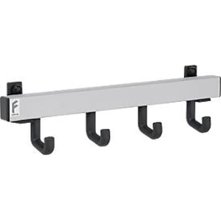 Wandprofiel met 4 afzonderlijke haken