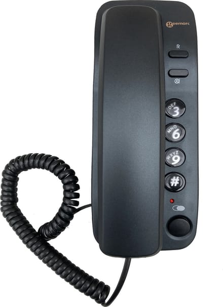 GEEMARC Marbella slanke analoge TELEFOON - donkerstaalblauw - wandmontage mogelijk