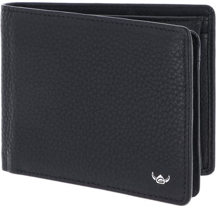 Golden Head Leren portemonnee Capri RFID Protect Scheintasche 1420 Schwarz zwart
