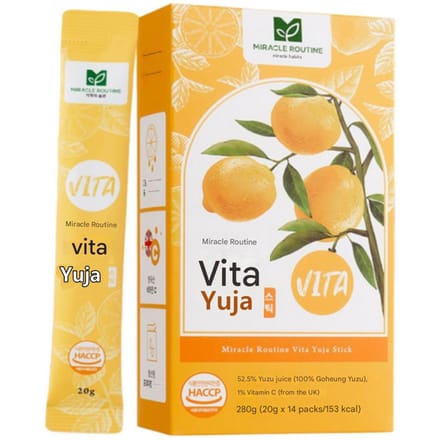 Miracle Routine Yuja Thee 20g x 28(14x2Doos) Stokken beige