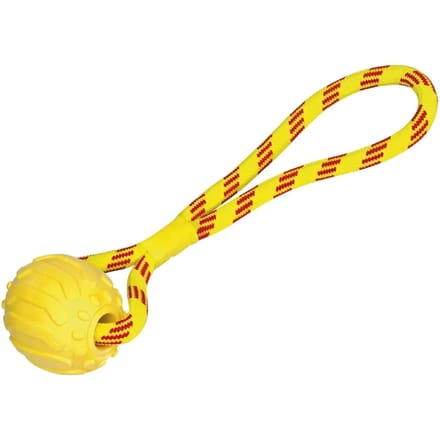 Tpr hondenbal met touw Nobby Pet