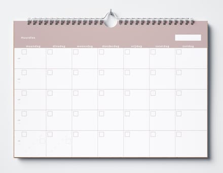 Huurdies Planner - 18 maanden - Tijdloos - A4+