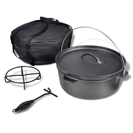 vidaXL - Braadpan - 11,3 - L - inclusief - accessoires