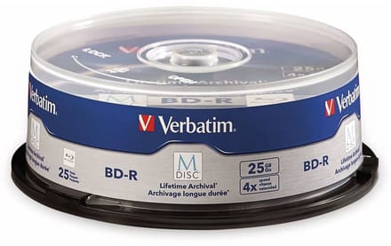 Verbatim 98909 Lees/schrijf blu-ray disc BD-R 25 GB 25 stuk(s)