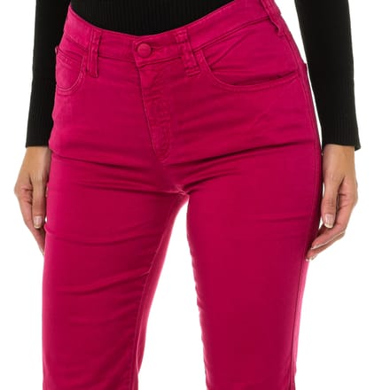 Lange broek van stretchstof 6Y5J75-5N22Z vrouw