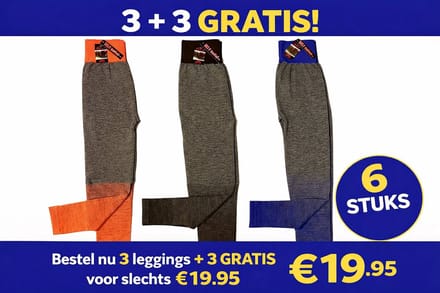 Belucci Dames Legging 3 pack maat S/M