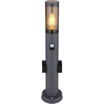 Globo - vloerlamp - Boston - antraciet - metaal - Ø 13cm - E27 - 3158SAKS