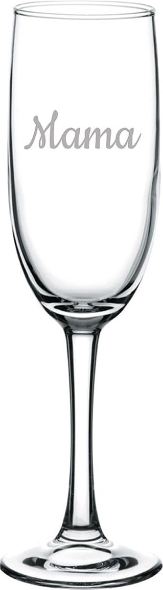Gegraveerde Champagneglas 16,5cl Mama
