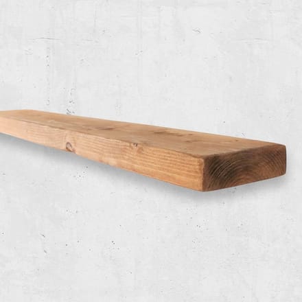 Rustieke Drijvende Plank 6x1.5 cm Dik Massief Grenen Tudor Eik Voor Montage