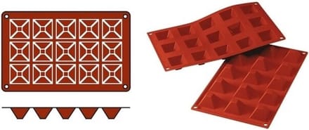 Bakmat Pyramid-Mini (Cap.15St.) - SiliconFlex 070061 - Horeca & Professioneel
