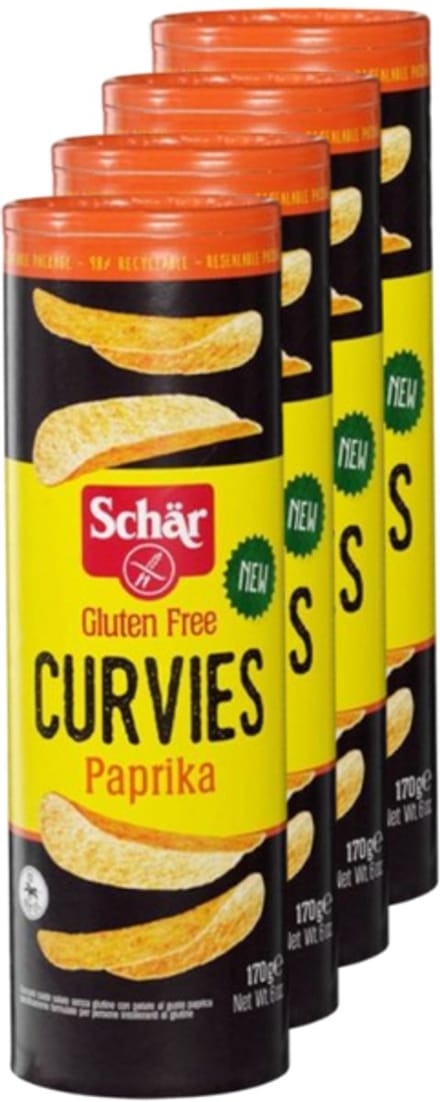 Schär | Glutenvrij | Chips Paprika | 4 stuks | 4 x 170g