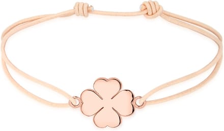 Elli Armbanden Klaverblad 925 zilver roze verguld
