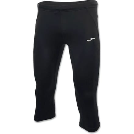 Joma Record 3/4 Running Pant Kinderen - Zwart | Maat: 152