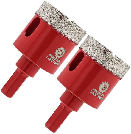 Diamantboor Set 35mm voor Tegels Keramiek Marmer en Graniet (2 Stuks)