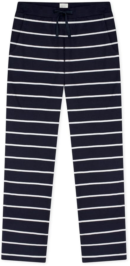 Langere broek met strepen, donkerblauw - Mix+ Relax 44