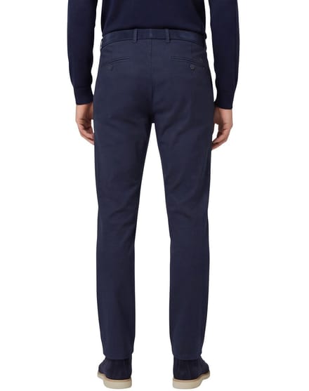 Brax pantalon normale fit effen donkerblauw
