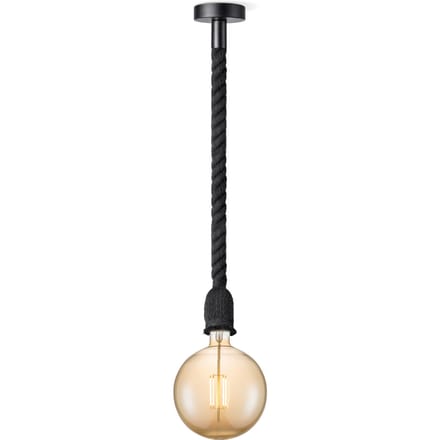Home sweet home hanglamp Leonardo zwart Globe g180 - amber