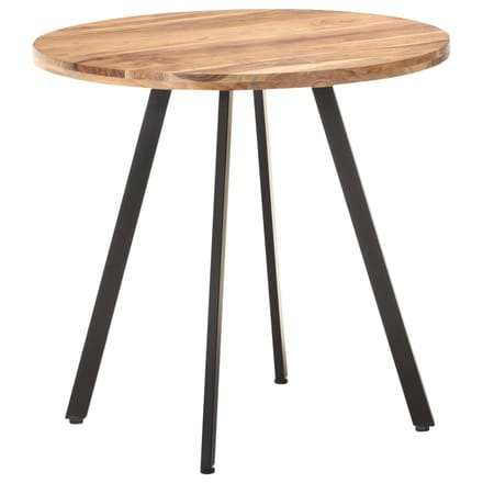 vidaXL - Eettafel - 80 - cm - massief - acaciahout