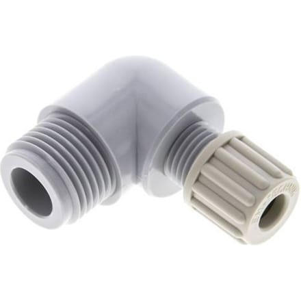 8x6mm & G1/2'' PA L-Vorm Knelfitting Buitendraad 10bar