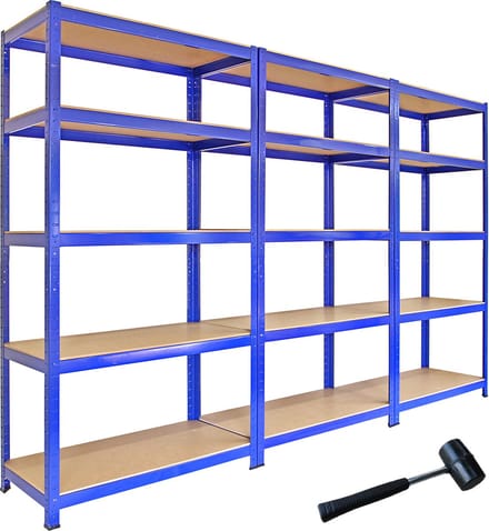 T-rax stellingkasten - blauw - 90x45x180 cm - 280kg per plank