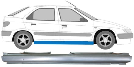 Volledige dorpel voor Citroen Xsara 1997-2005 / Rechts