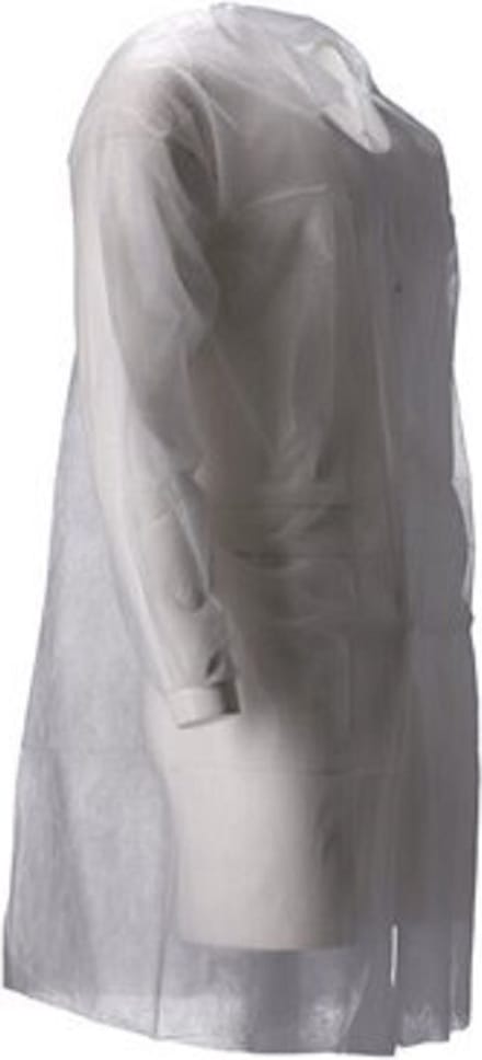 Bezoekersjas nonwoven 30 gr wit XXXL