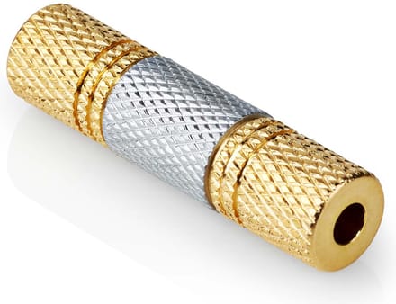 Jack koppelstuk - 3.5mm - Verguld - Stereo - Goud - Allteq