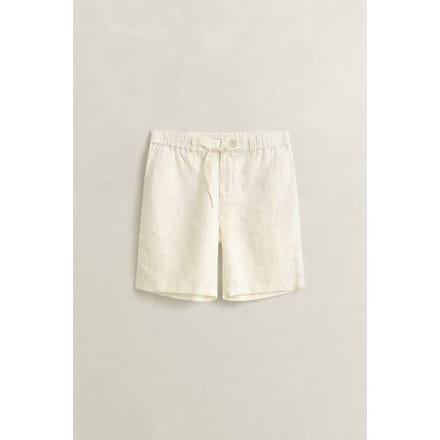 Gant Bermuda Linnen Solid Color Drawstring Cream / male