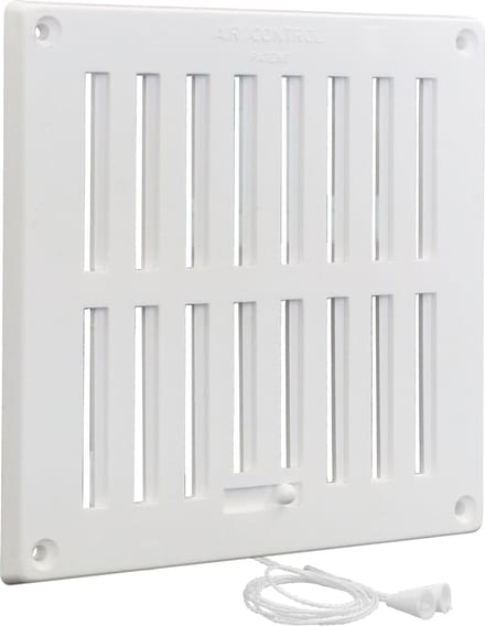 Air Control Rooster Kunststof - 160 x 160 mm - Wit