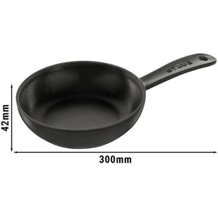 STAUB PANS - Koekenpan - Ø 160mm - Gietijzer - Zwart Rond