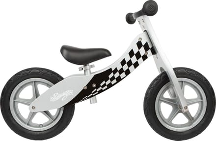Small Foot Race Loopfiets - Loopfiets - Unisex - Wit;Zwart - 12