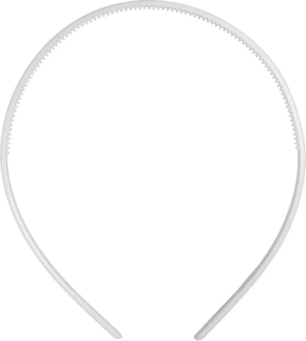 CC Plastic Haarbanden 8 mm Wit 5 stuks
