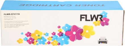 FLWR - Toner / 410A / Cyaan - Geschikt voor HP
