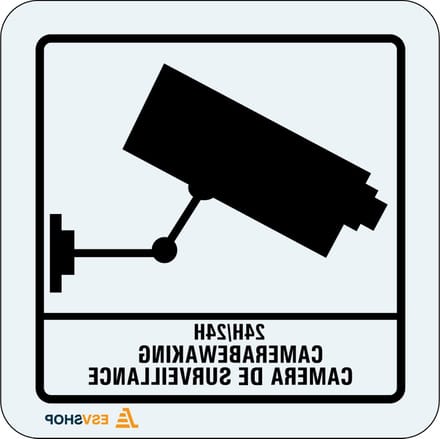 Raamsticker camerabewaking NL & FRA 150 x 150 mm