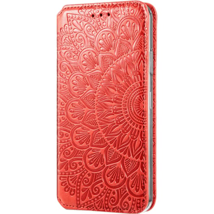 Mocaa iPhone 12 Pro Max Magnetic Mandala Wallet Rood