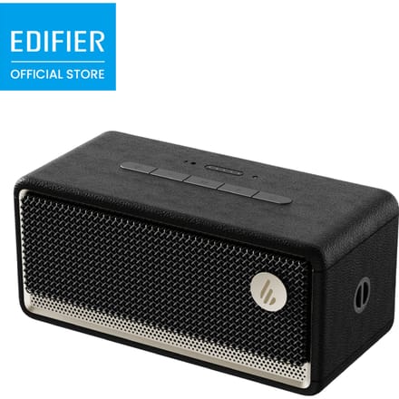 EDIFIER ES60 Draagbare Bluetooth Speaker 34W RMS 360 Graden Geluid IP66 Waterdicht Stofdicht 9U Speeltijd Bluetooth 5.4 Stereo Pairing Multipoint Ingebouwde Microfoon Sfeerverlichting USB-C ConneX App
