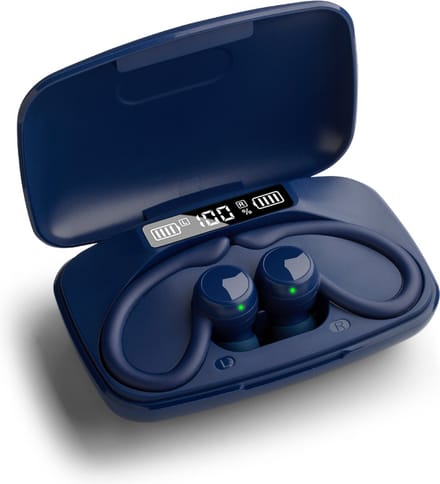 OOQE FIT PRO - Draadloze Oordopjes met Haakjes | Blauw