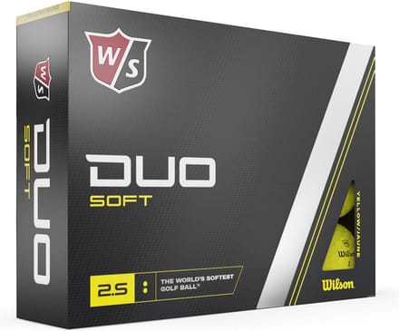 Wilson Staff DUO Soft Golfballen 2023 - Geel - 12 Stuks