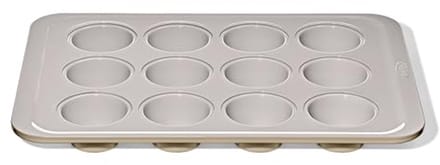 Ceramic Coated 12 Cup Muffin Pan - Perfect for Sweet and Savory Baking