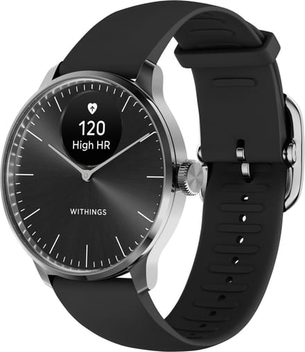 Withings ScanWatch Light - 37mm Hybride Smartwatch - Hartslagmeter, Slaaptracker, Menstruatiecyclus Tracking, Activiteitstracker, 35 Dagen Batterij, Gorilla Glass, 5 ATM Waterdicht