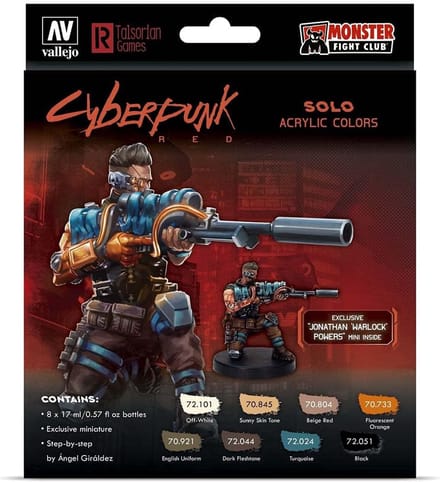 Solo by Cyberpunk Red Exclusive 'Jonathan 'Warlock' Powers' + miniature