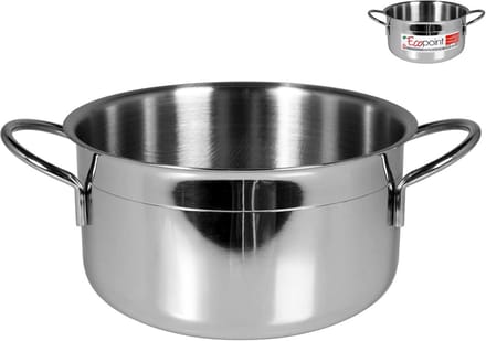 RVS braadpan met twee handgrepen