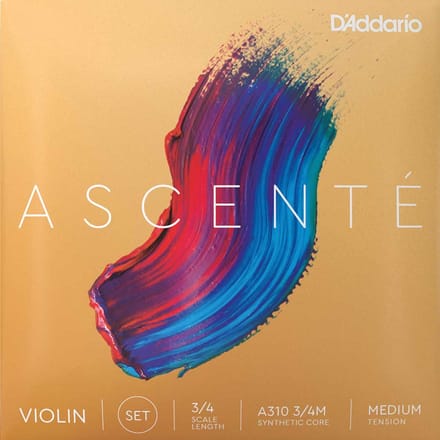 D'Addario A310 3/4M Ascenté Vioolsnaren 3/4e Viool - Medium Spanning