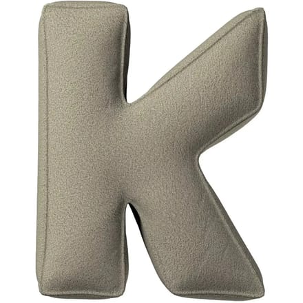 Kussen letter k Yellow Tipi Boucle