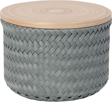 Handed By Wonder high XS - Opbergmand rond met deksel- eucalyptus