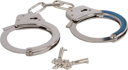 Pocket Money Police Handcuffs Metal